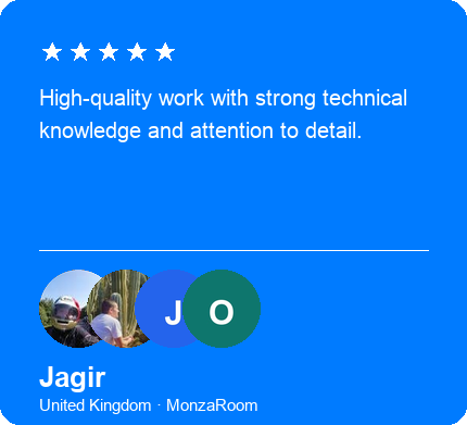 Jagir: high-quality work with strong technical knowledge