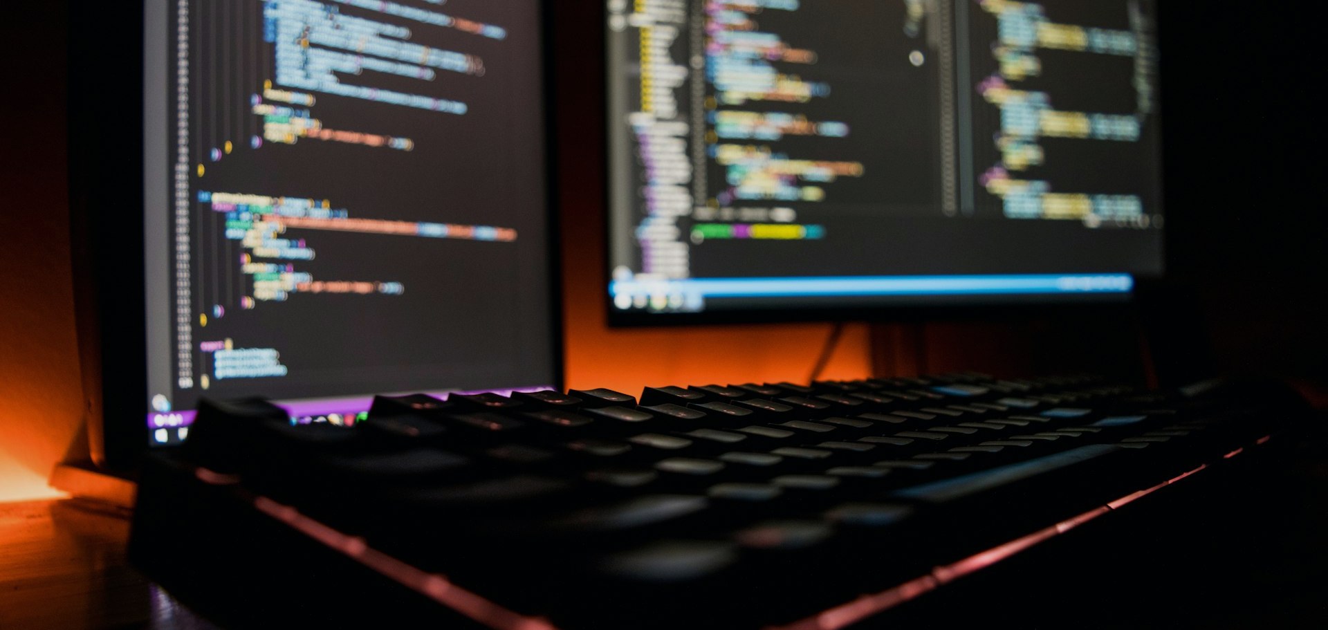Code on dual monitors